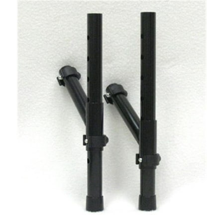 New Solutions New Solutions AT401 2.75 x 5 x 10 in. Universal Rear Anti-Tipper Push Button Rubber Tip for Wheelchair; Set of 2 AT401